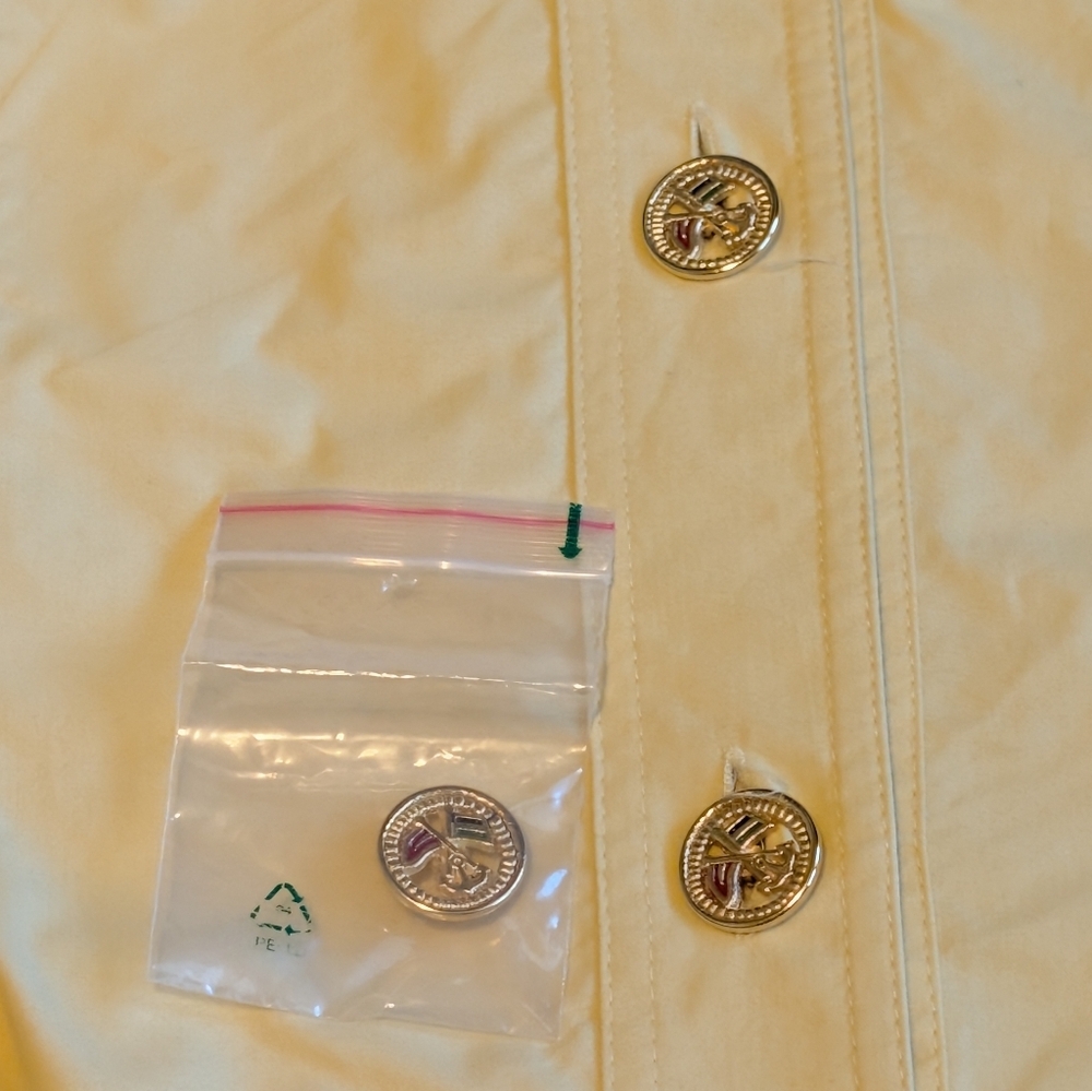 Vintage Givenchy En Plus Butter Yellow Safari Utility Midi Shirt Dress 12W - Picture 10 of 13